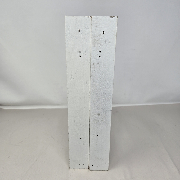 Farmhouse White Distressed Wood Corbels Shelf or Corner Decor 11.5x11.5x1.75 - Picture 2 of 9
